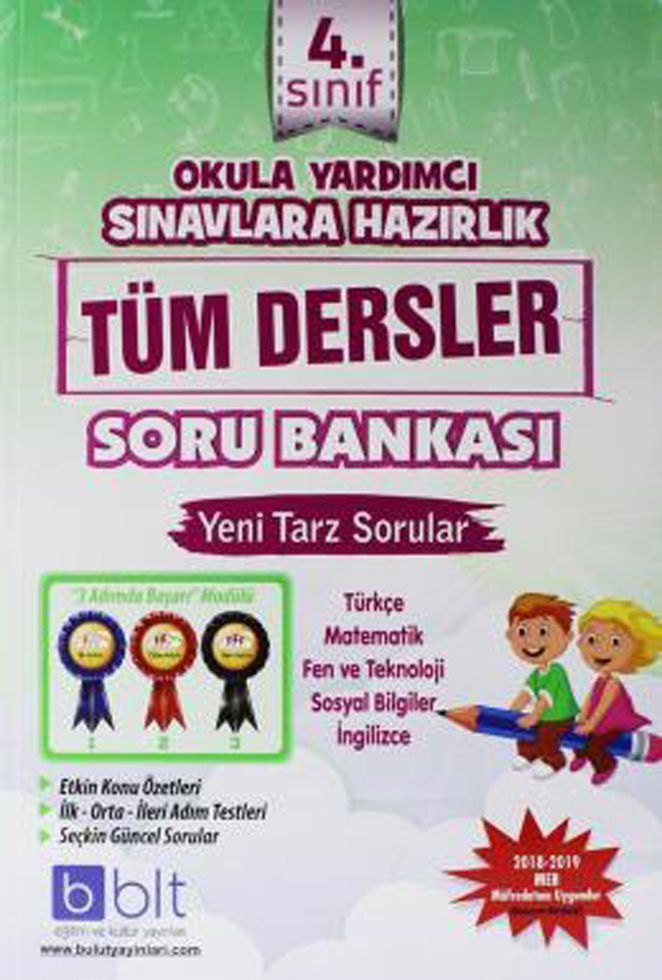 Bulut Eğitim ve Kültür Yayınları 4. Sınıf Tüm Dersler Soru Bankası
