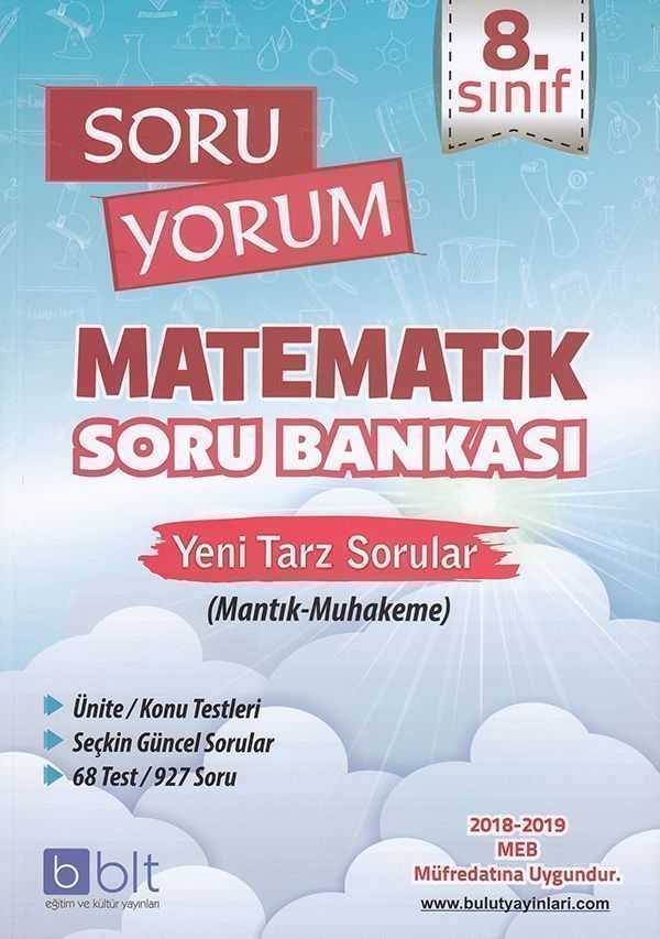 Bulut Eğitim ve Kültür Yayınları 8. Sınıf Soru Yorum Matematik Soru Bankası