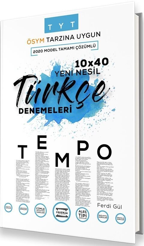 Tyt Turkce 18x40 Turkce Denemeleri Hiz Ve Renk Yayinlari Bkm Kitap
