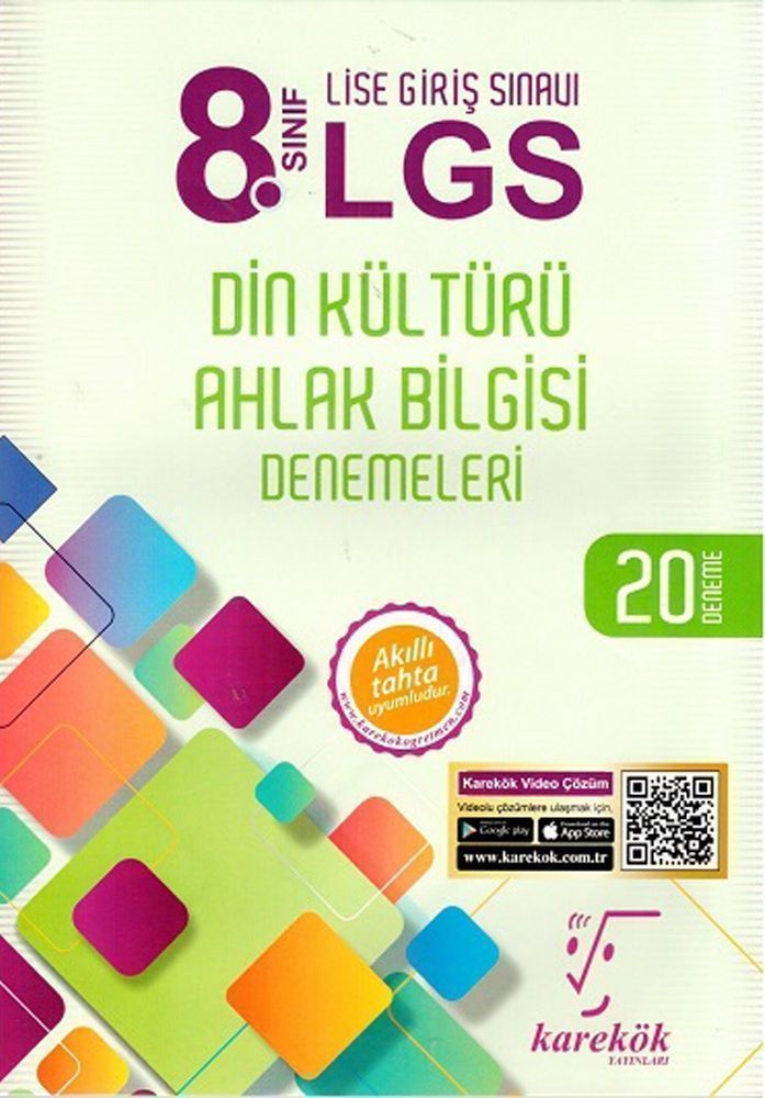 Karekök Yayınları 8. Sınıf LGS Din Kültürü ve Ahlak Bilgisi Denemeleri