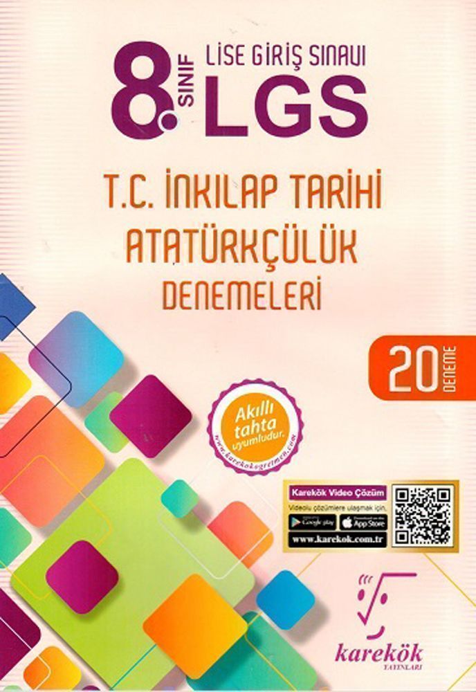 Karekök Yayınları 8. Sınıf LGS T.C. İnkılap Tarihi Atatürkçülük Denemeleri