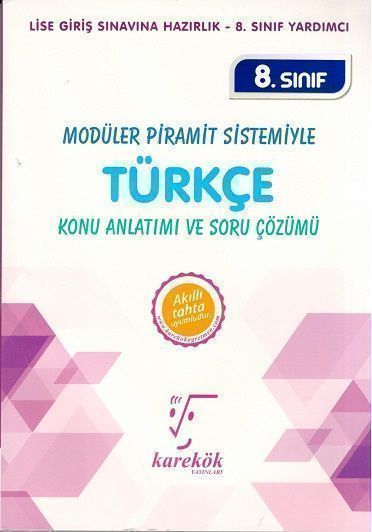 Karekök Yayınları  8. Sınıf Türkçe Konu Anlatımı ve Soru Çözümü