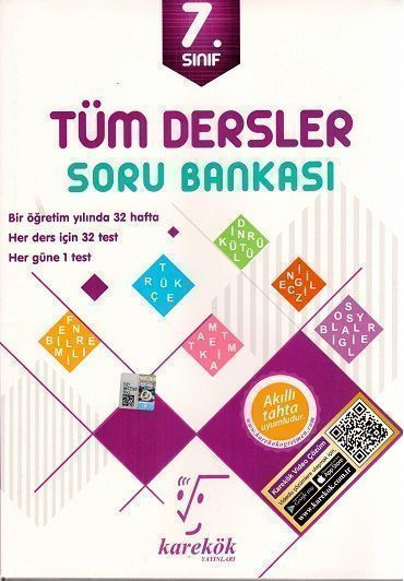 Karekök Yayınları 7. Sınıf Tüm Dersler Soru Bankası ,Kitapİşler - İşler