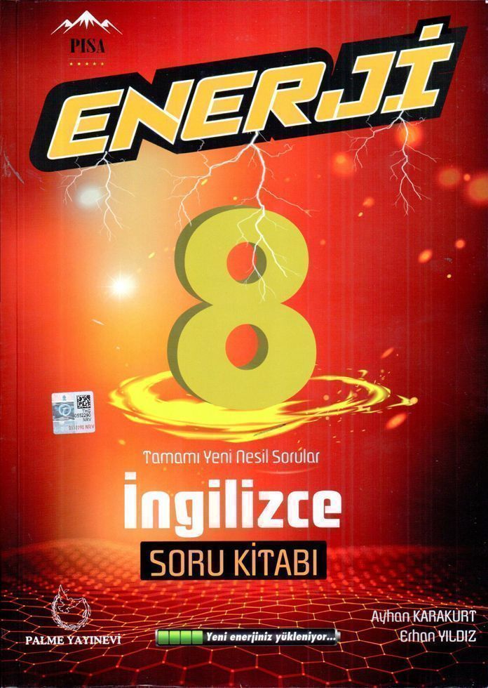 Palme Yayınları 8. Sınıf İngilizce Enerji Soru Kitabı