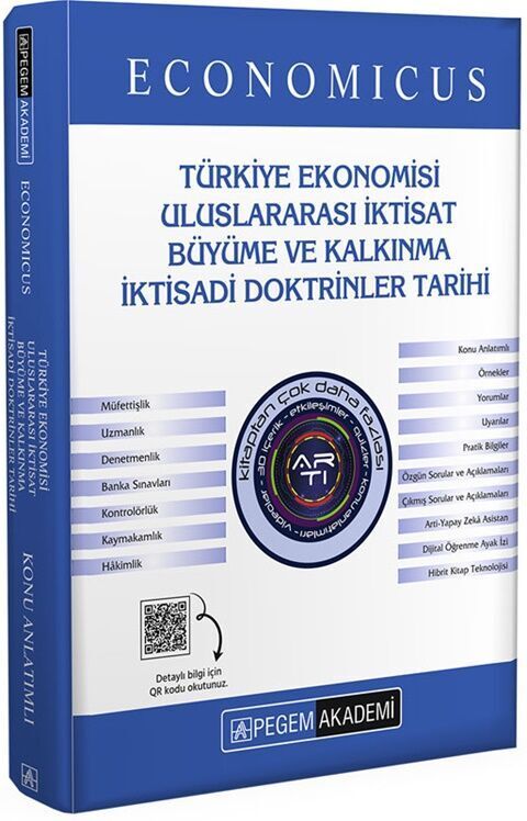 Pegem Yayınları KPSS A Grubu Economicus Türkiye Ekonomisi, Uluslararası İktisat Büyüme ve Kalkınma İktisadi Doktrinler Tarihi Ko