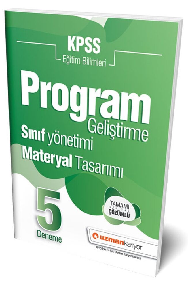 Uzman Kariyer KPSS Eğitim Bilimleri Program Geliştirme ...