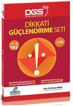 2020 Adeda Yayıncılık Dikkati Güçlendirme Seti Lise 15-18 Yaş