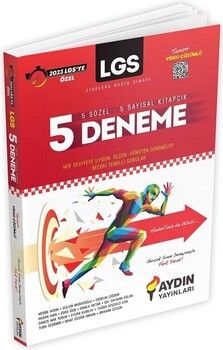 2023 Aydın Yayınları 8. Sınıf LGS Tüm Dersler 5 Deneme