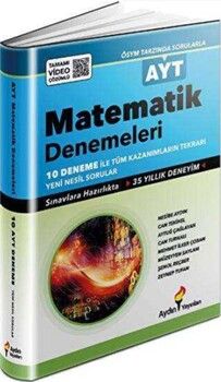 2024 Aydın Yayınları AYT Matematik 10 Deneme
