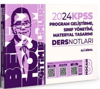 2024 Benim Hocam Yayınları KPSS Eğitim Bilimleri Program Geliştirme Sınıf Yönetimi Materyal Tasarımı Video Ders Notları