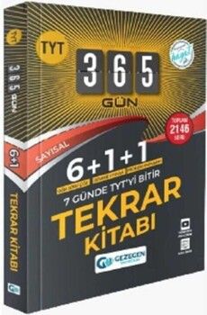 2024 Gezegen Yayıncılık TYT Sayısal 365 Tekrar Kitabı