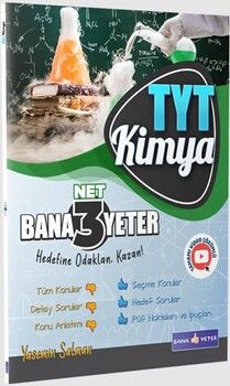 2025 Bana Yeter Yayınları TYT Kimya Bana 3 Net Yeter