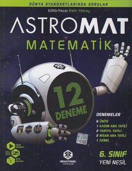 2025 İrrasyonel Yayınları 6. Sınıf  Astromat Matematik 12 li Yeni Nesil Deneme