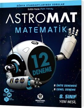 2025 İrrasyonel Yayınları 8. Sınıf Yeni Nesil Matematik Astronot 12 li Deneme