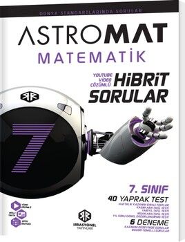 2025 İrrasyonel Yayınları 7. Sınıf Matematik Astromat Hibrit Soru Bankası