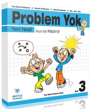 2025 Mutlu Yayınları 3. Sınıf Matematik Okulda ve Evde Problem Yok Defteri