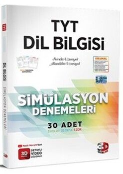 3D Yayınları  TYT Dil Bilgisi Simülasyon Denemeleri Detaylı Video Çözümlü