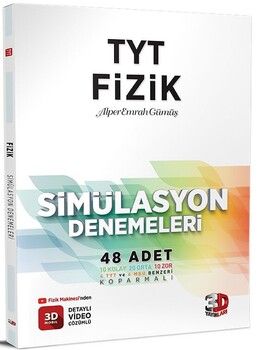 3D Yayınları TYT Fizik Simülasyon 48 Deneme