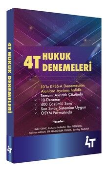 4T Yayınları Hukuk Denemeleri