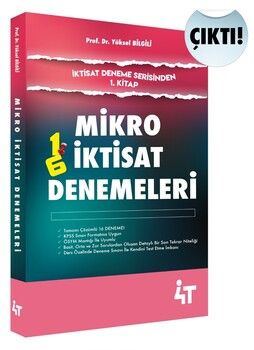 4T Yayınları Mikro İktisat Denemeleri 1