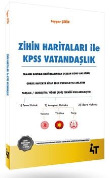 4T Yayınları Zihin Haritaları İle KPSS Vatandaşlık