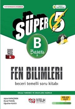 5.Sınıf (B) Süper Fen Bilimleri Soru Kitabı Beceri Temelli