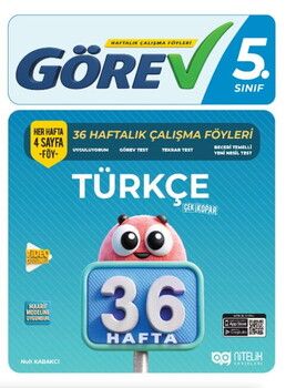5.Sınıf Görev Türkçe Soru Föyleri (36 Hafta)