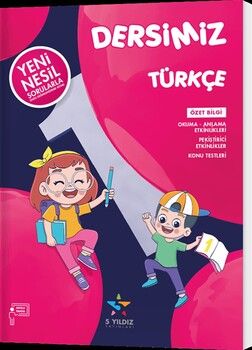 5 Yıldız Yayınları 1. Sınıf Dersimiz Türkçe Soru Bankası