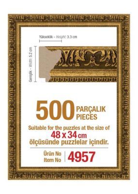 500'lük 48 x 34 cm Puzzle Çerçevesi