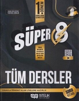 8.Sınıf 1.Dönem Süper Tüm Dersler Soru Kitabı