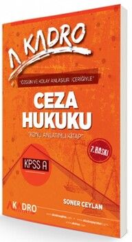A Kadro KPSS A Grubu Ceza Hukuku Konu Anlatımlı