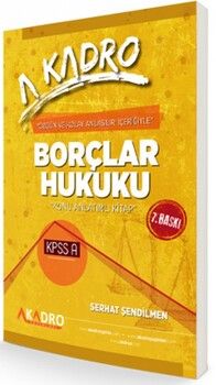 A Kadro Yayınları KPSS A Grubu Borçlar Hukuku Konu Anlatımlı