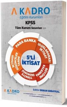 A Kadro Yayınları 2021 KPSS ve Tüm Sınavlar İçin 5 li İktisat