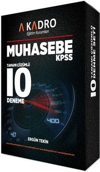A Kadro Yayınları KPSS A Grubu Muhasebe Tamamı Çözümlü 10 Deneme