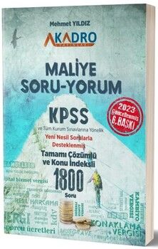 A Kadro Yayınları KPSS A Soru Yorum Maliye Soru Bankası 6.Baskı