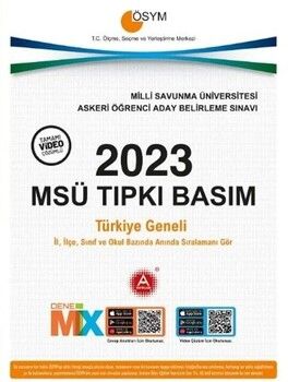 A Yayınları 2023 MSÜ Tıpkı Basım Çıkmış Sorular