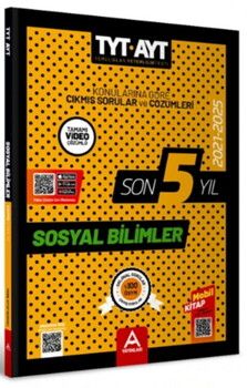 A Yayınları TYT AYT Sosyal Bilimler Son 5 Yıl Çıkmış Sorular