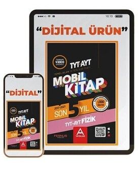 A Yayınları TYT AYT Fizik Son 5 Yıl Çıkmış Soru ve Çözümleri Mobil Kitap