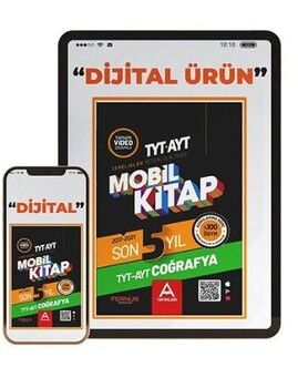 A Yayınları TYT AYT Coğrafya Son 5 Yıl Çıkmış Soru ve Çözümleri Mobil Kitap