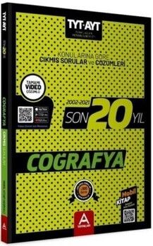 A Yayınları TYT AYT Coğrafya Son 20 Yıl Çıkmış Sorular 2002 2021