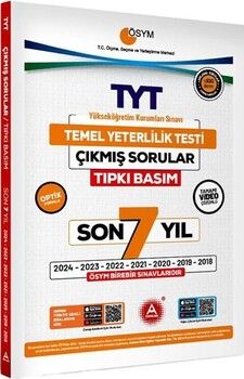 A Yayınları TYT Son 7 Yıl Tıpkı Basım Çıkmış Sorular