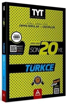 A Yayınları TYT Türkçe Son 20 Yıl Çıkmış Soru Ve Çözümleri (2002-2021)