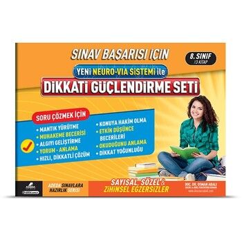 Adeda Yayıncılık 8. Sınıf Dikkat Güçlendirme Seti