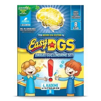 Adeda Yayınları Easy Dikkati Güçlendirme Seti 6 9 Yaş B