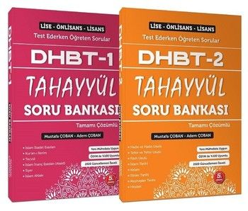 Adem Çoban Mustafa Çoban DHBT 1 2 TAHAYYÜL Soru Bankası Çözümlü Set