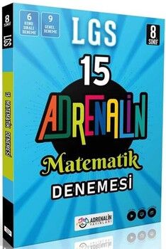 Adrenalin Yayınları 8. Sınıf LGS Matematik 15 Branş Denemesi