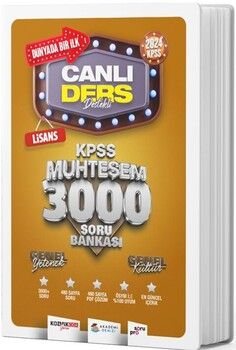Akademi Denizi 2024 KPSS Lisans GYGK Muhteşem 3000 Soru Bankası