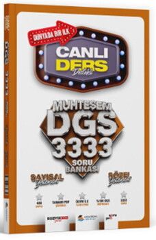  Akademi Denizi DGS Sayısal ve Sözel Yetenek Canlı Ders Muhteşem 3333 Soru Bankası