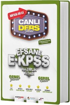 Akademi Denizi EKPSS Genel Kültür Genel Yetenek Canlı Ders Efsane Hazırlık Kitabı
