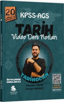  Akademi Denizi KPSS AGS Tarih Video Ders Notları